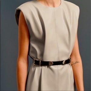 ZARA Faux Leather Tunic